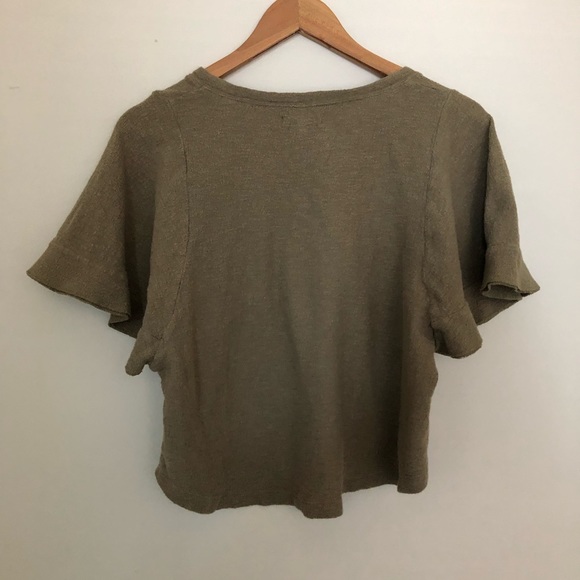 🔥HP🔥 Madewell Flutter Sleeve Top - Picture 4 of 7